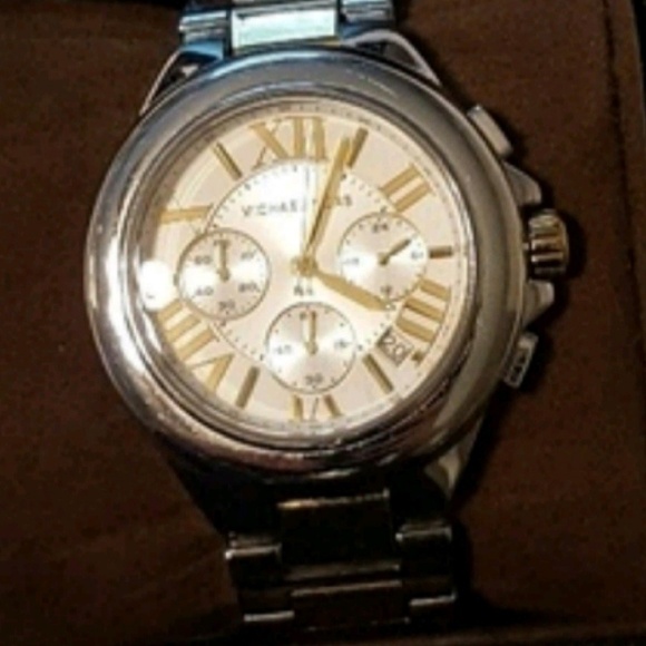 Michael Kors Y2K Silver and Gold Mixed‎ Metal Watch
